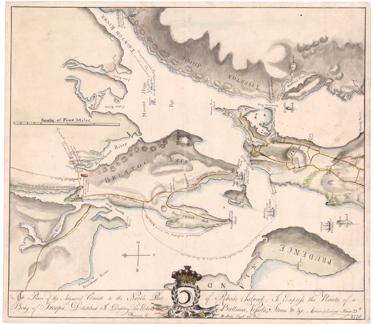 Plan de Rhode Island par Seix - M. Seix