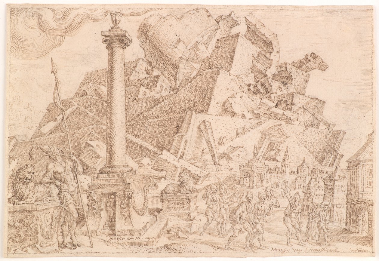 La destruction de la tour de Babel - Maarten van Heemskerck