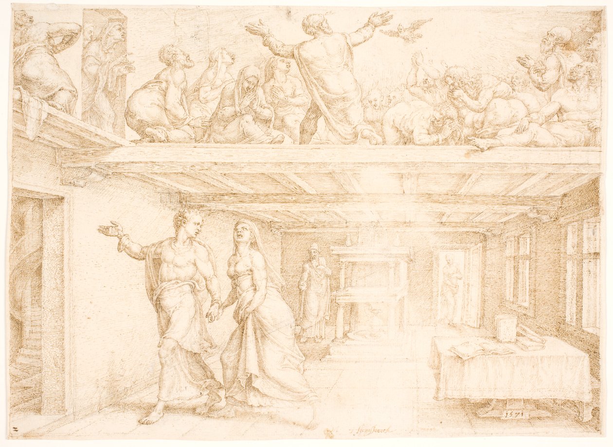La Pentecôte - Maarten van Heemskerck