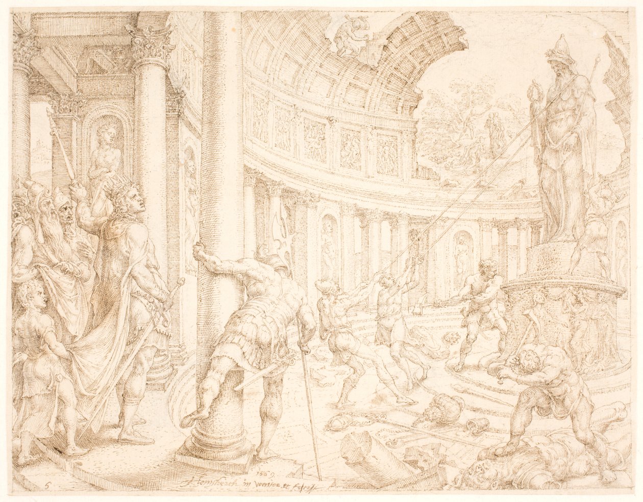 Josias ordonne que les statues de pierre d