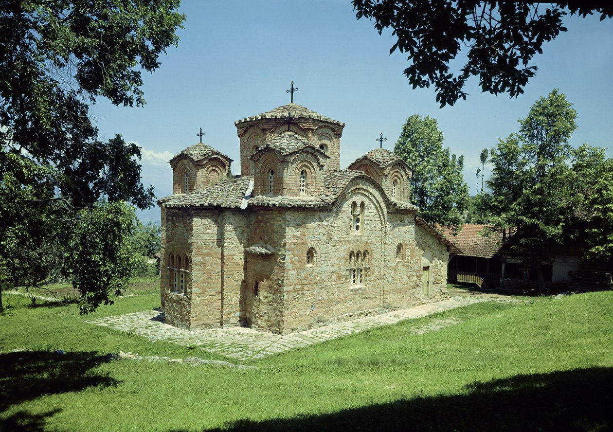 Église du Monastère de St. Pantaleimon, construite c.1164 - Macedonian School