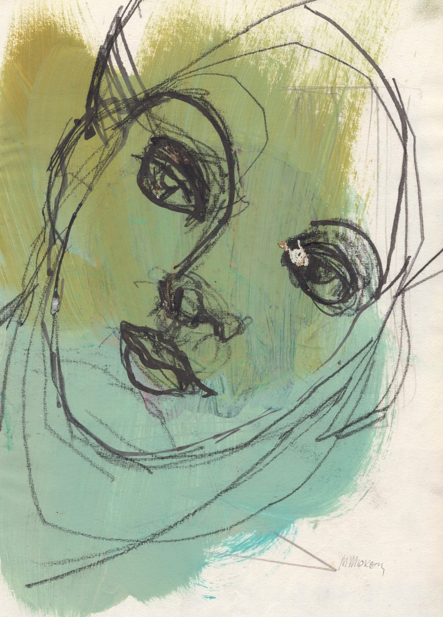 Sketchbook 20, 2024 (peinture à la détrempe, encre, fusain sur papier) - Madgalena Morey