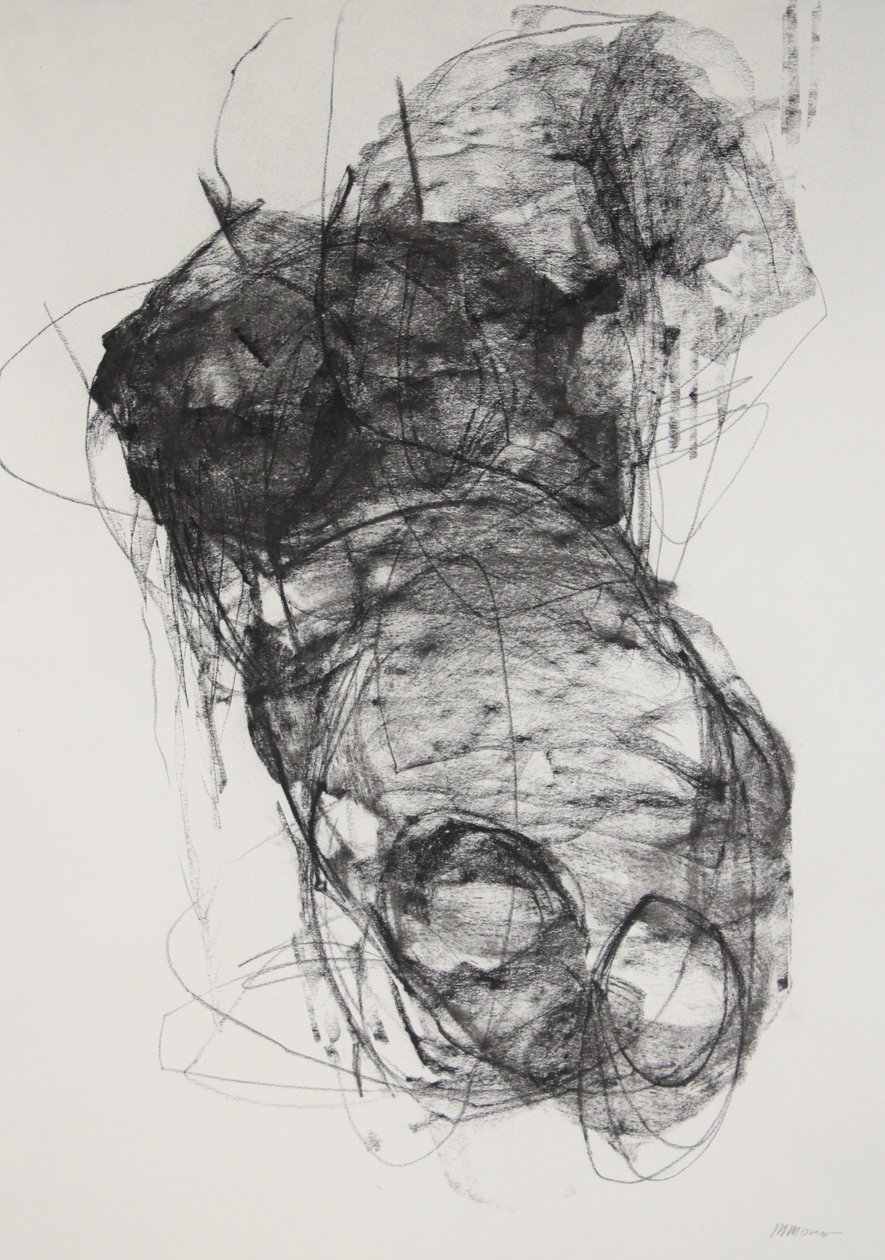 Torse 3, 2022 (fusain sur papier) - Madgalena Morey