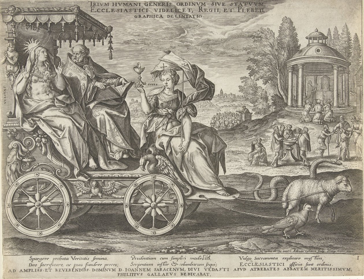 Allégorie du Premier État, gravée par Adriaen Collaert d