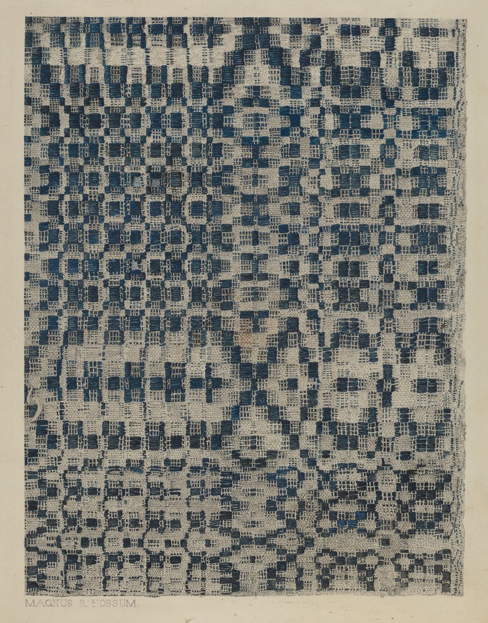 Couvre-lit, vers 1938 - Magnus S. Fossum