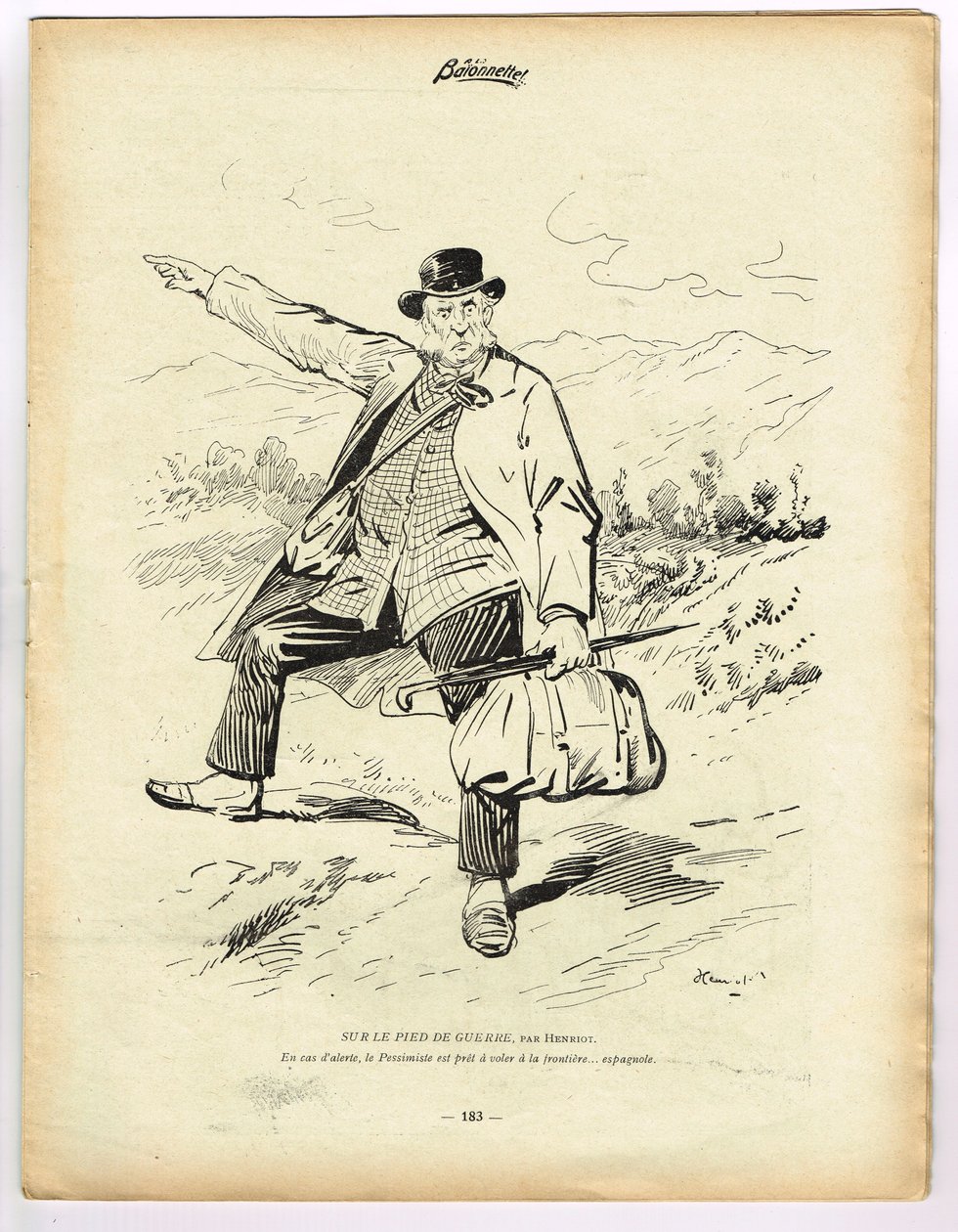 La Baionnette, satirique en couleurs - Henri Maigrot