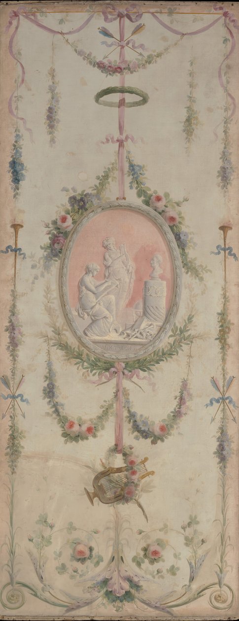 Panneau décoratif, un des deux - Manner of Le Riche