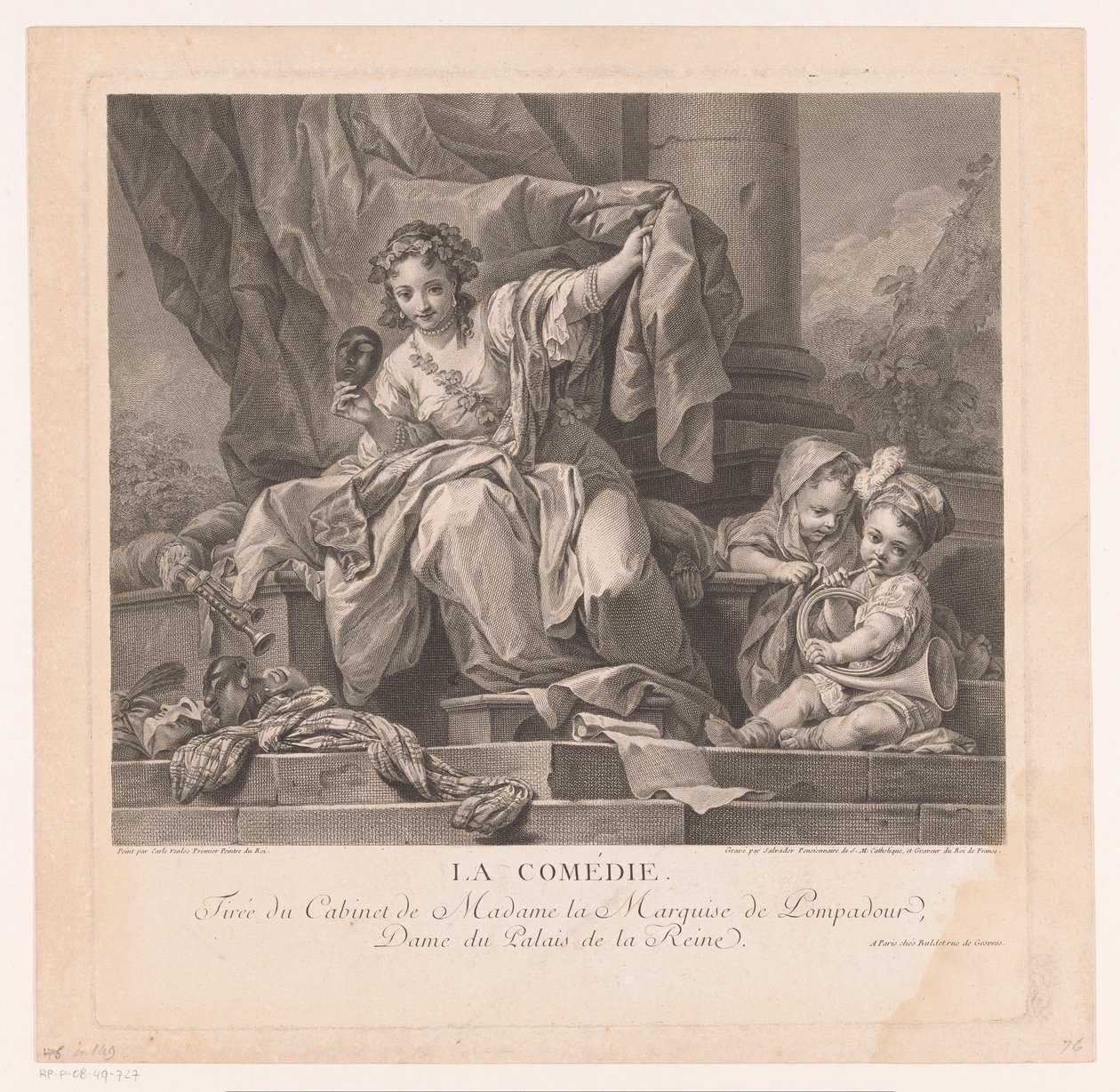 Allégorie de la comédie - Manuel Salvador Carmona