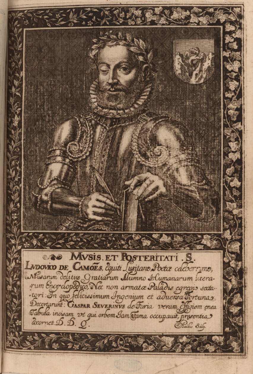 Portrait du poète Luís Vaz de Camões, 1624 - Manuel Severim de Faria