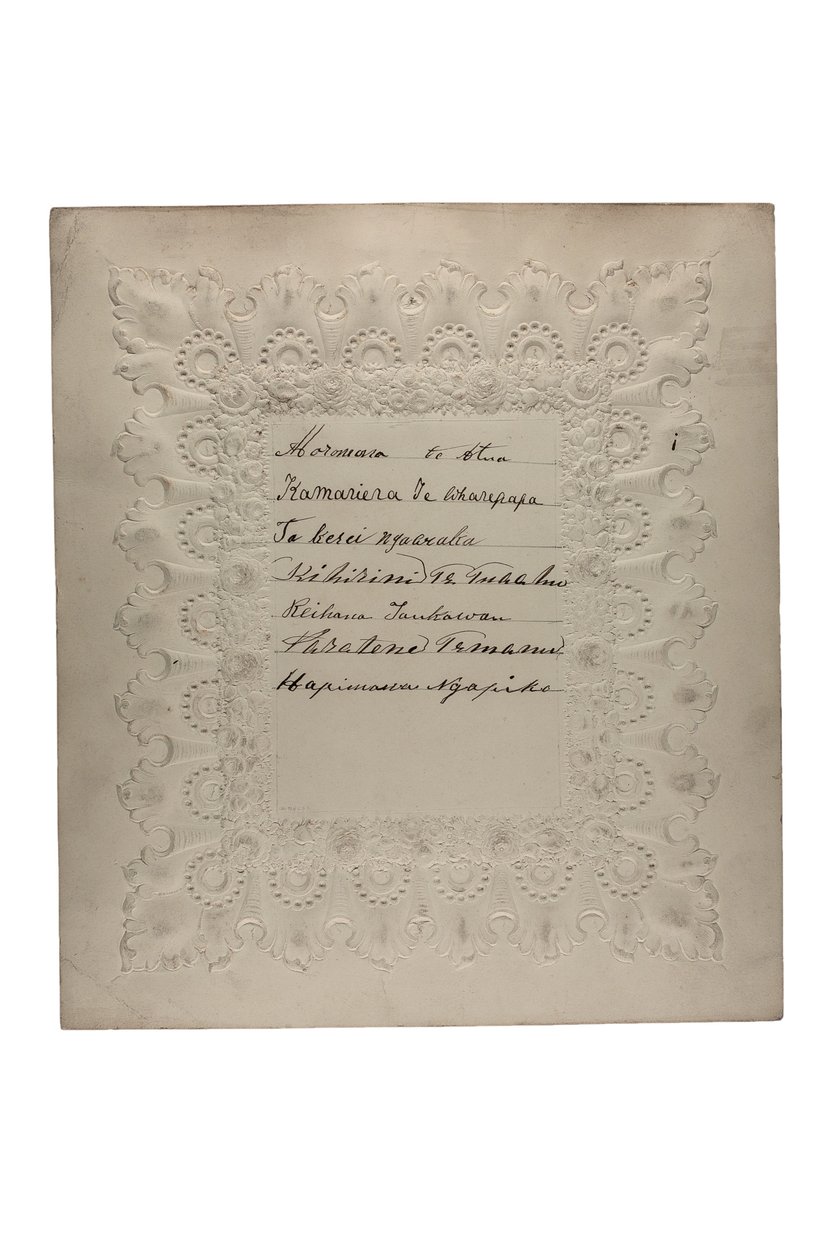 Autographes des visiteurs maoris en Angleterre, 1863 - Maori