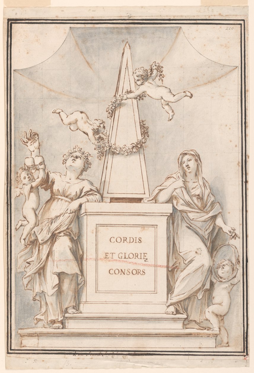 Conception pour une Peinture Monochrome, Église de Corpus Domini, Bologne, Italie - Marc Antonio Franceschini
