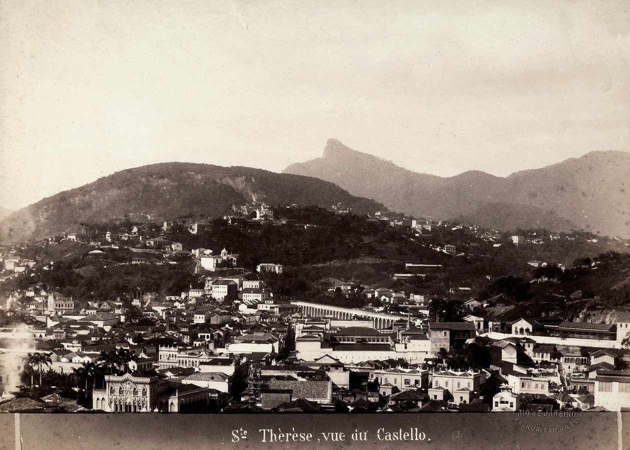 Vue de Santa Teresa au Brésil, vers 1880-90 - Marc Ferrez