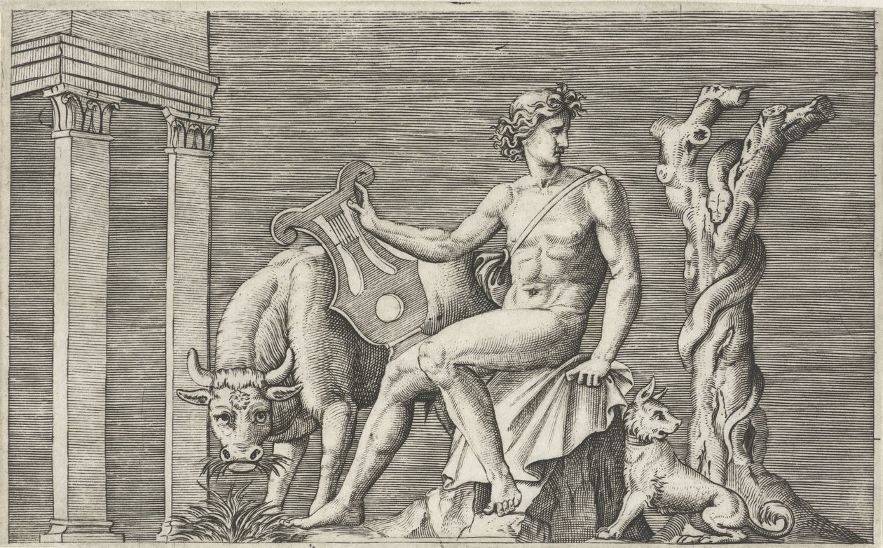 Apollon gardant le troupeau d