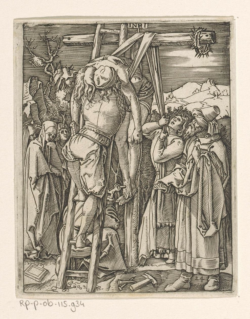 Descente de croix - Marcantonio Raimondi