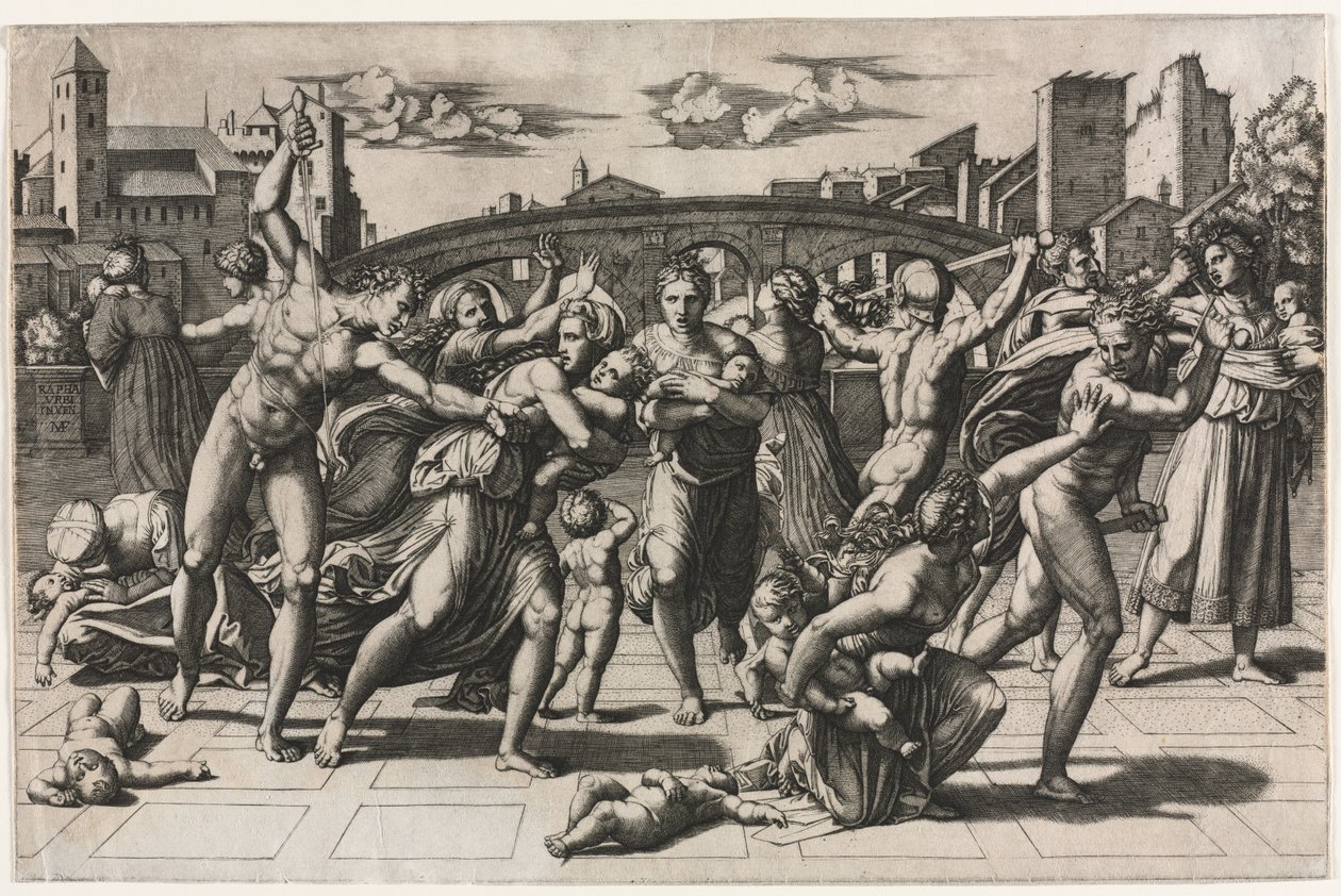 Le Massacre des Innocents (Sans le Sapin) - Marcantonio Raimondi