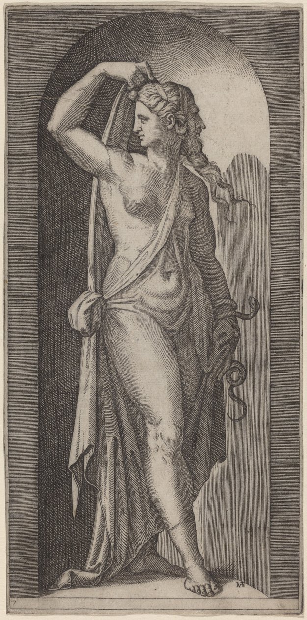 Prudence - Marcantonio Raimondi after Raphael