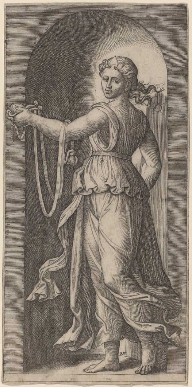 Tempérance - Marcantonio Raimondi after Raphael