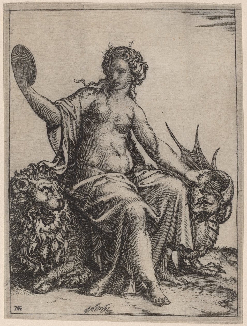 Prudence - Marcantonio Raimondi possibly after Raphael