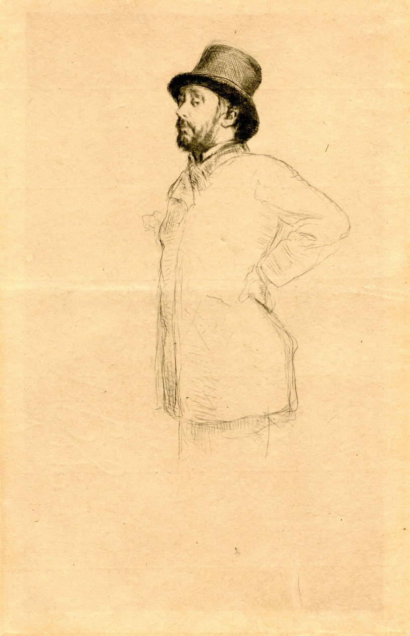 Edgar Degas au chapeau - Marcellin Gilbert Desboutin
