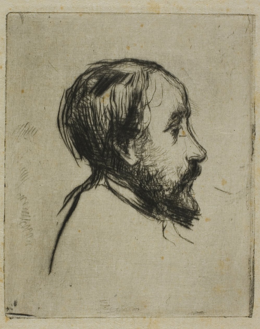 Portrait de Degas - Marcellin Gilbert Desboutin