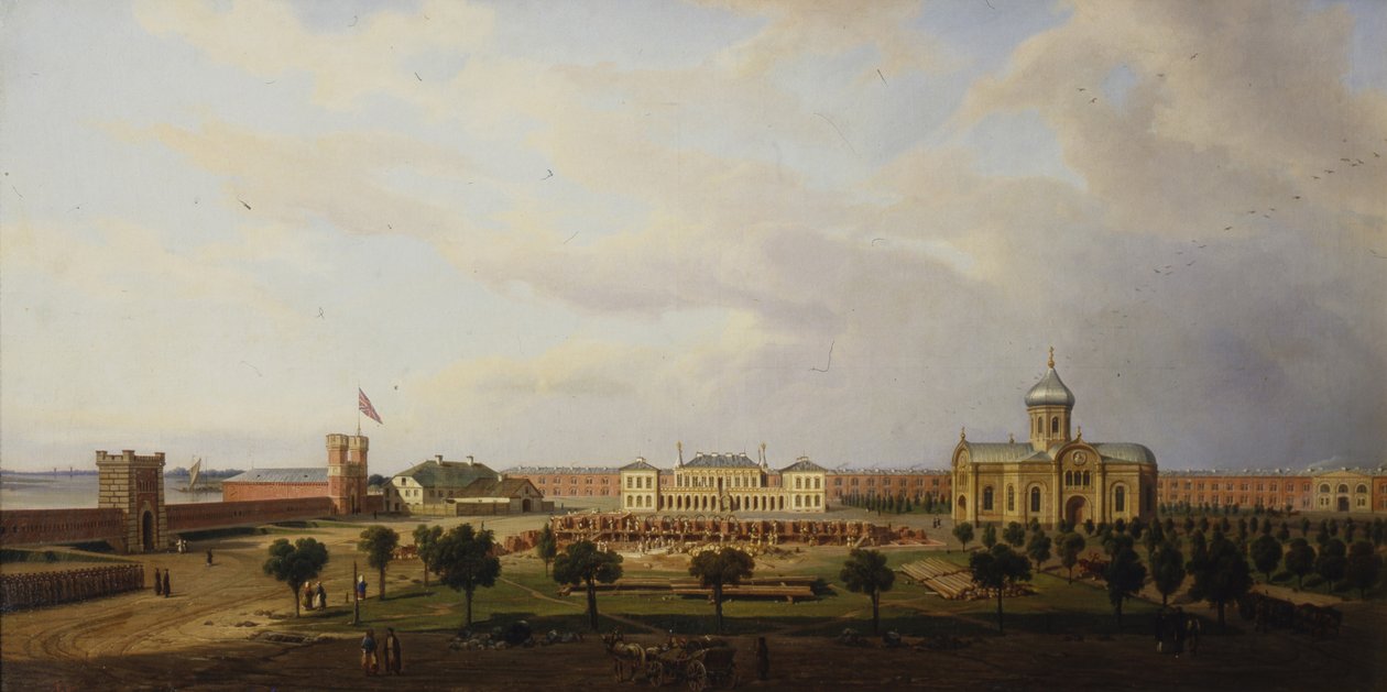Vue intérieure de la forteresse d