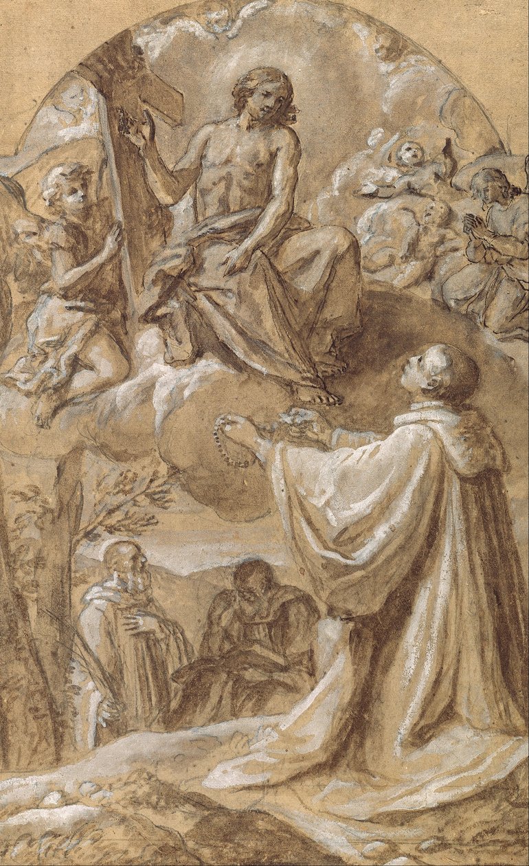Le Christ apparaît au bienheureux Michel de Camaldoli - Marco Benefial