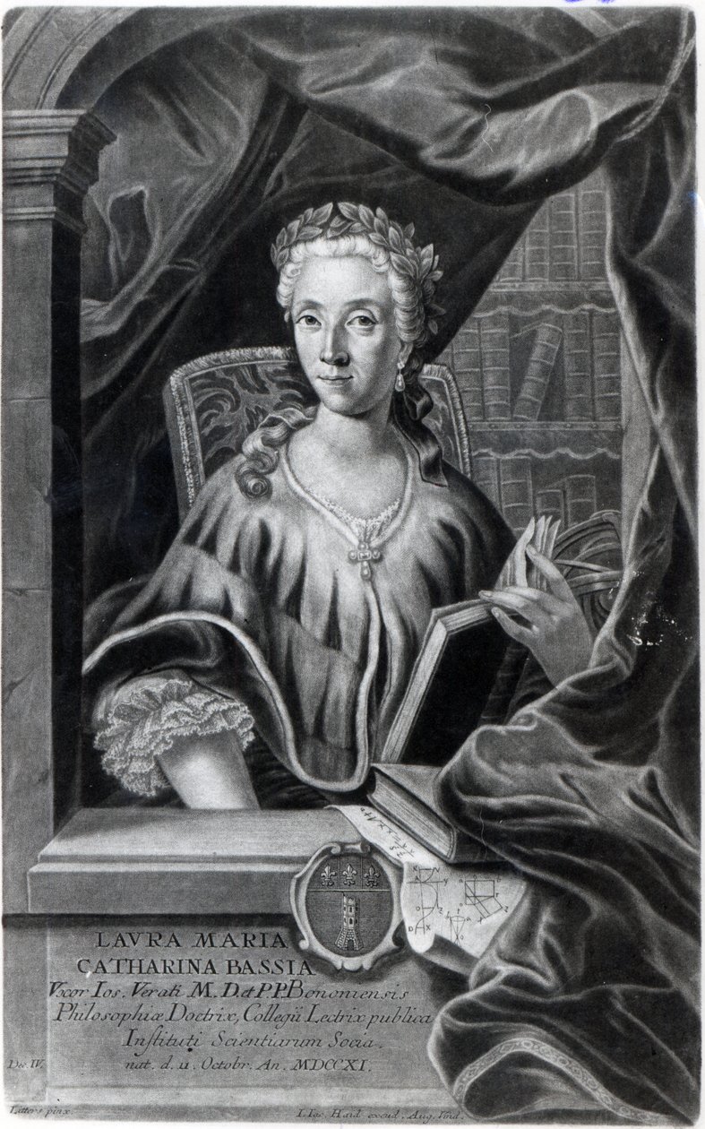 Laura Maria Caterina Bassi, gravée par Johann Jakob Haid - Marco Alvise Pitteri