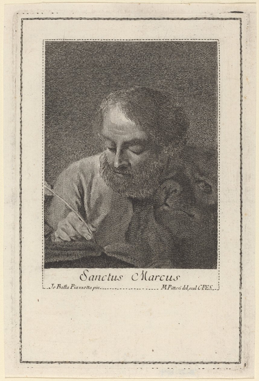 Saint Marc - Marco Alvise Pitteri after Giovanni Battista Piazzetta