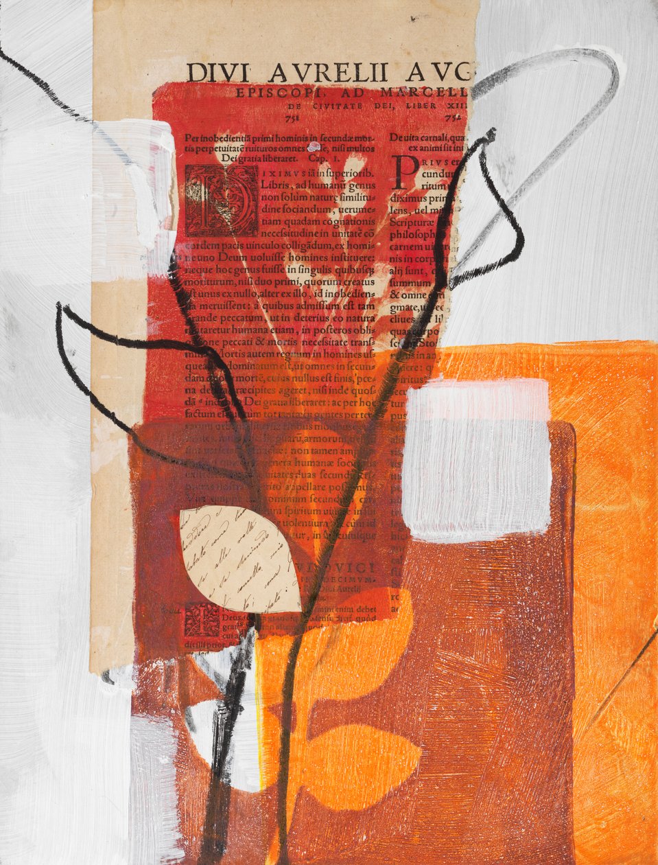 Collage avec Calla, 2024 (techniques mixtes) - Marco Campedelli