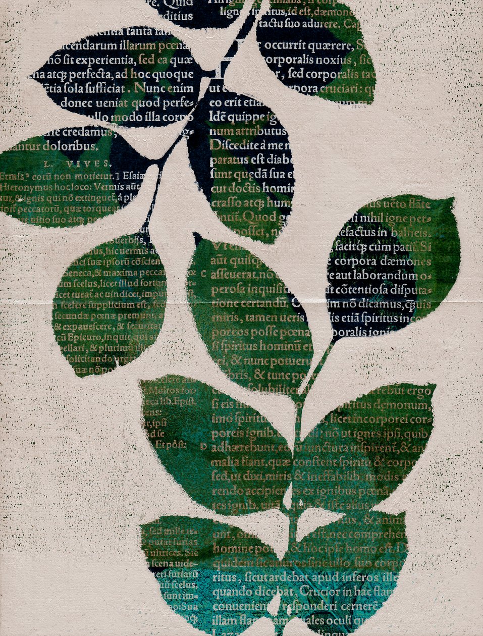 Feuilles, 2024 (monotype) - Marco Campedelli