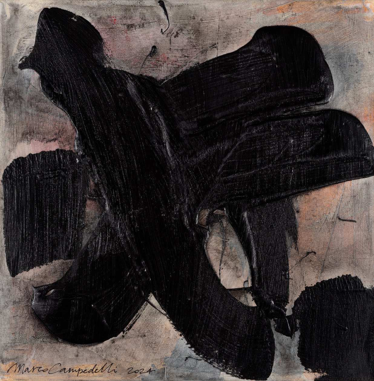 Materica #03, 2024 (acrylique sur toile) - Marco Campedelli