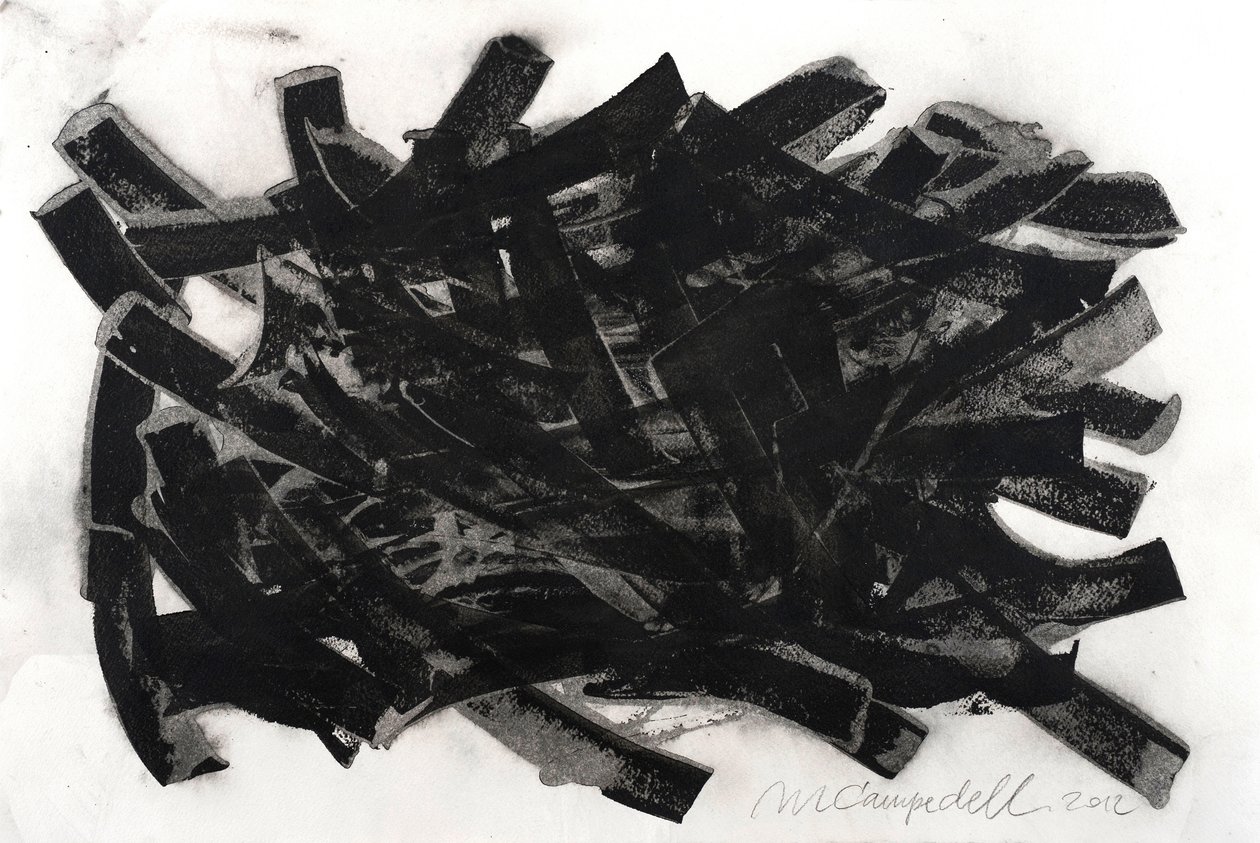 Saltus, 2012 (encre sur papier) - Marco Campedelli