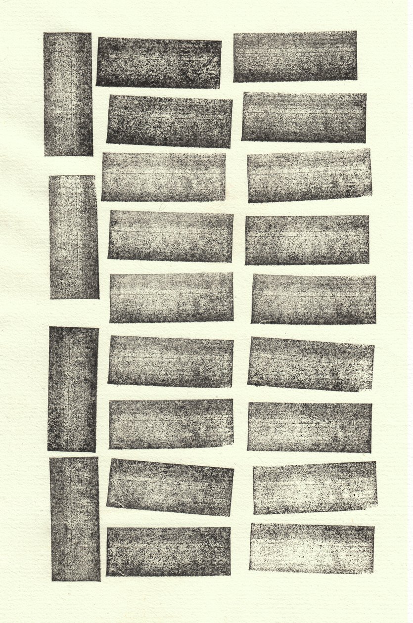 Stones_22, 2017 (tampons en caoutchouc) - Marco Campedelli