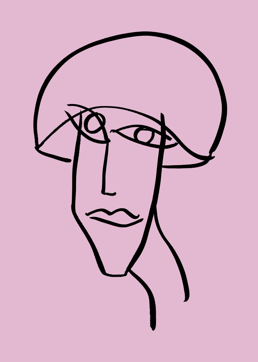 Femme, 2019 (encre sur papier) - Marco Campedelli