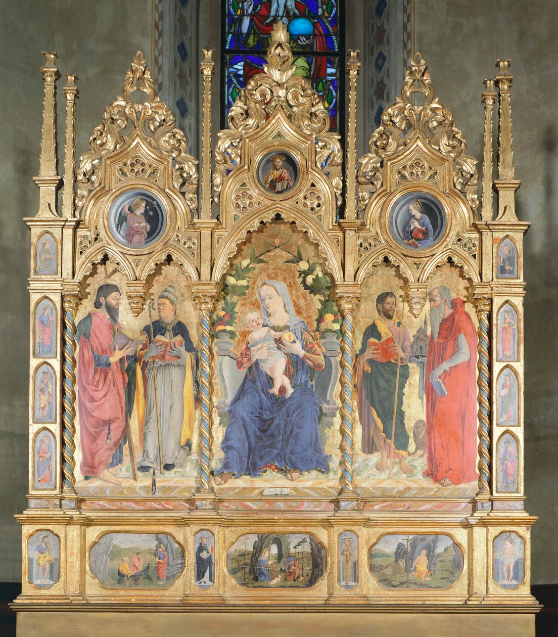 Retable avec la Vierge à l