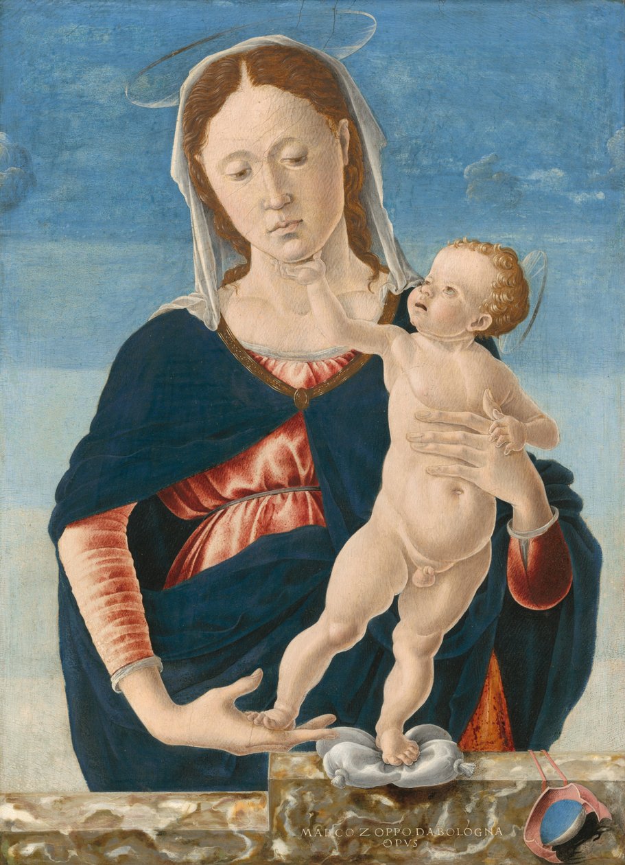 Madone et enfant - Marco Zoppo or Imitator