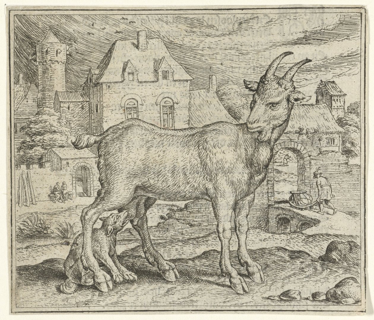 Fable de la chèvre et du jeune loup - Marcus Gheeraerts (I)