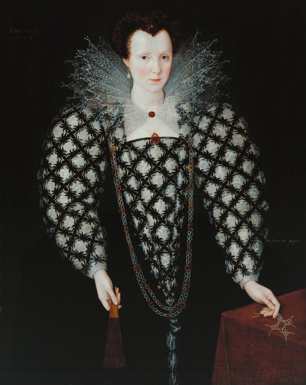Portrait de Mary Rogers, Lady Harington - Marcus Gheeraerts the Younger