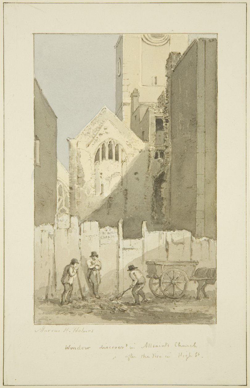 Découverte de la fenêtre est de All Saints