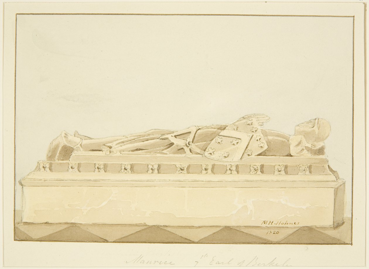 Effigie de Maurice, 7e comte de Berkeley dans la cathédrale de Bristol - Marcus H. Homes