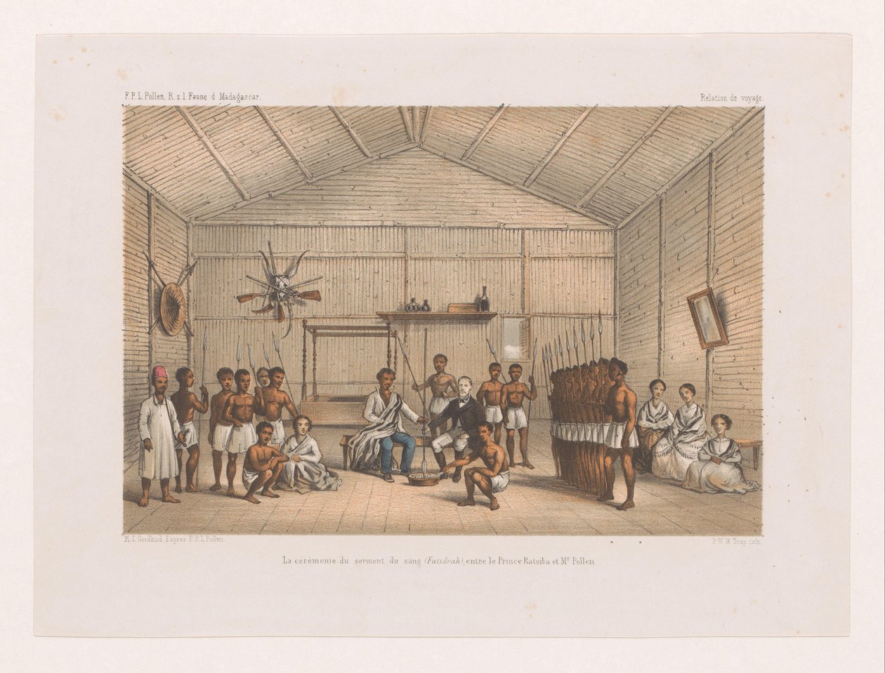 Visite au prince Ratsiba et cérémonie du serment de sang - Marcus Jacob Goedkind