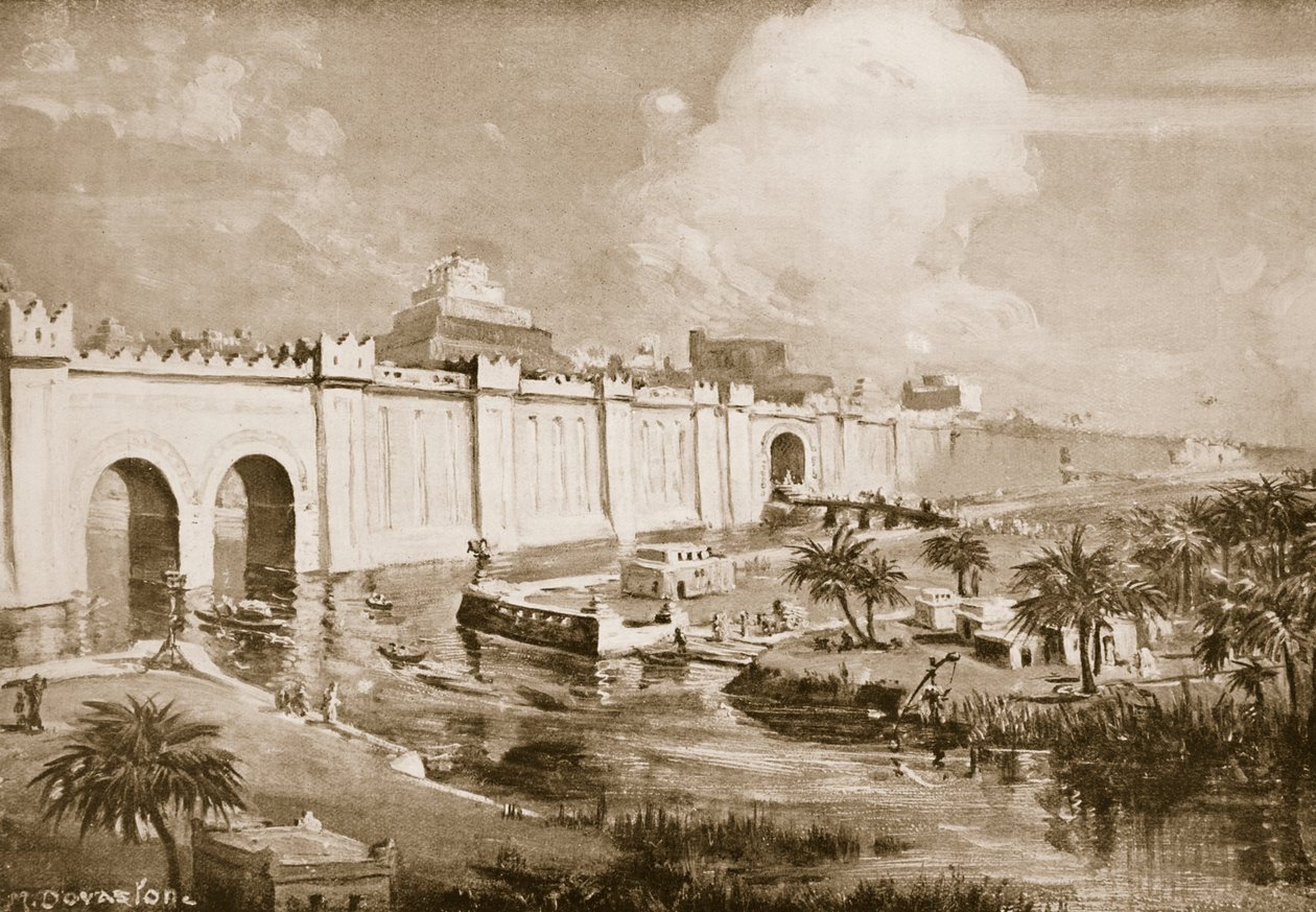 Babylone restaurée, illustration tirée de "Hutchinson