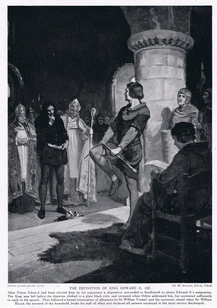 La déposition du roi Édouard II AD1327 - Margaret Dovaston
