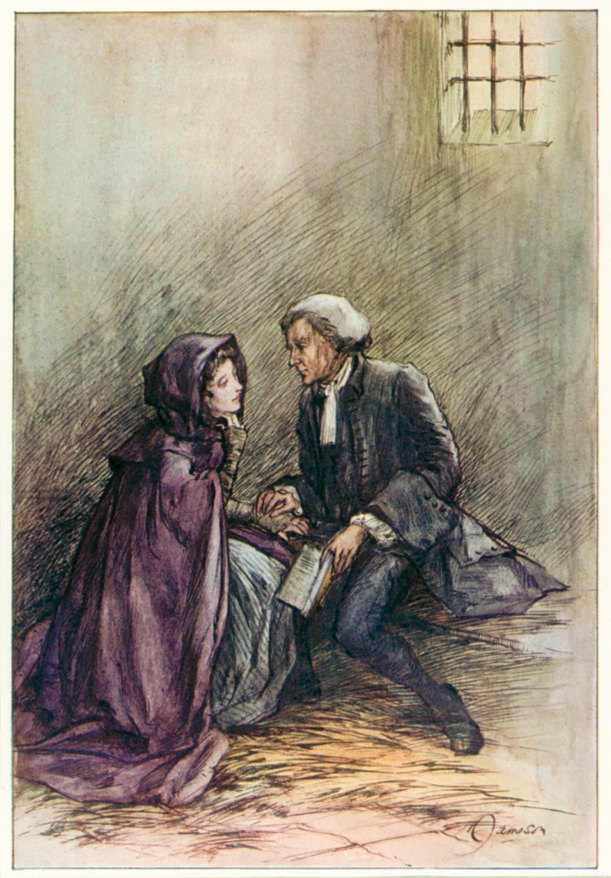 Le vicaire de Wakefield par Oliver Goldsmith (lithographie couleur) - Margaret Jameson