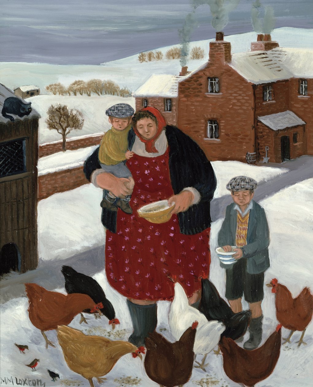 Cour en hiver - Margaret Loxton