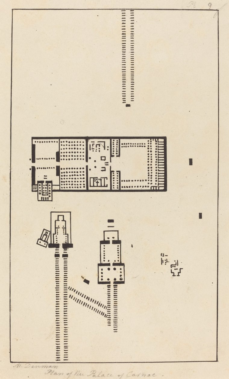 Plan du Palais de Carnac - Maria Denman after John Flaxman