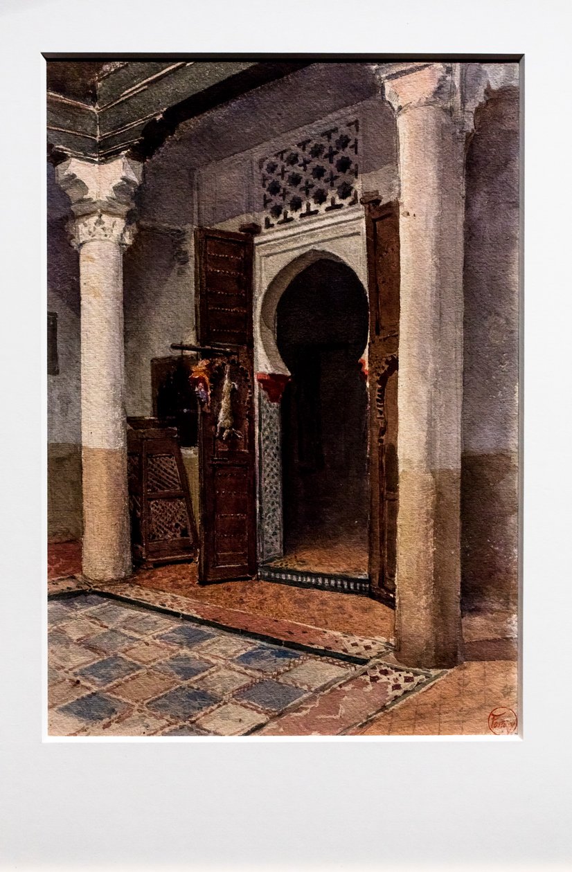 Coin de cour mauresque, vers 1870-71 (aquarelle sur papier) - Mariano Fortuny