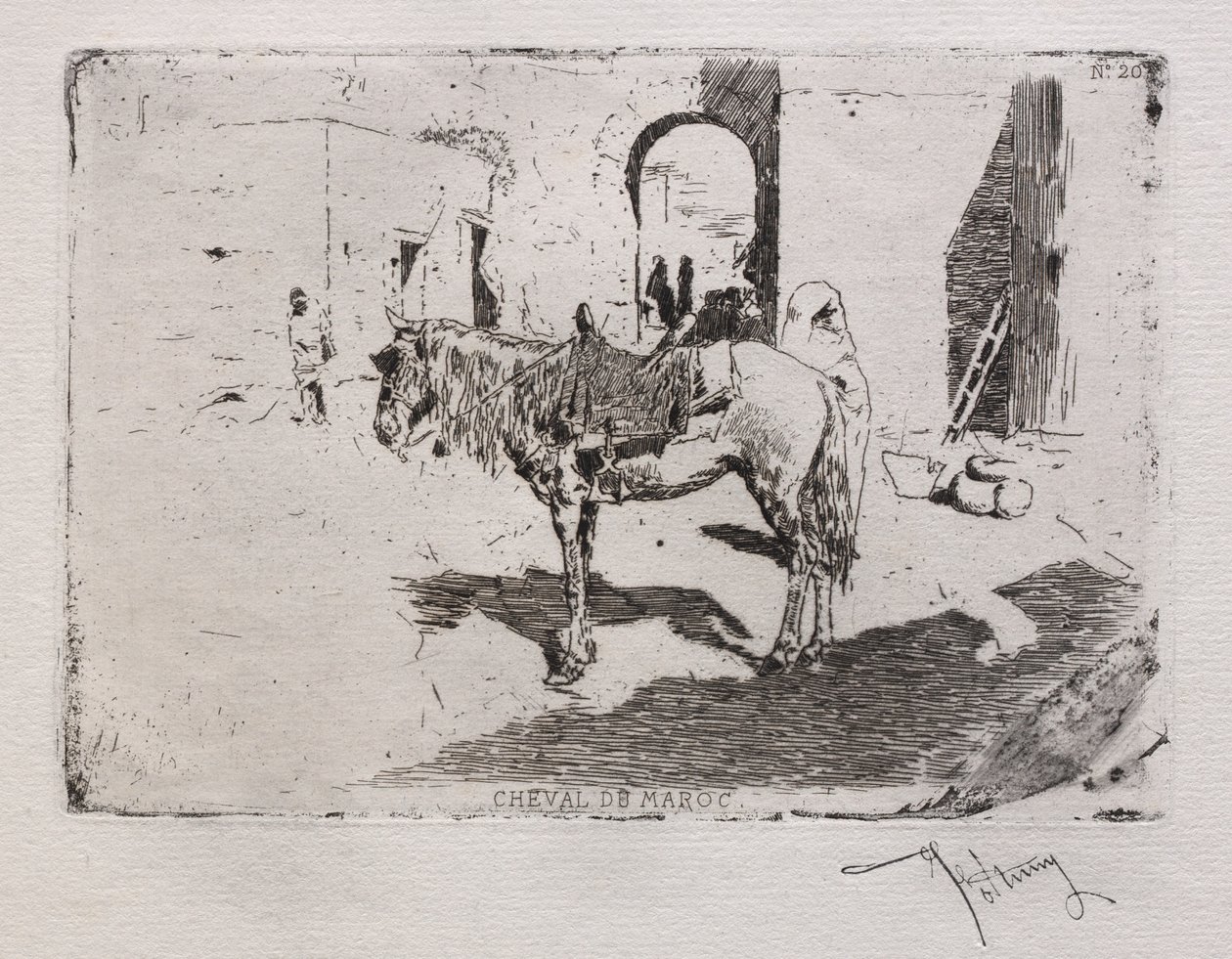 Cheval marocain - Mariano Fortuny y Marsal