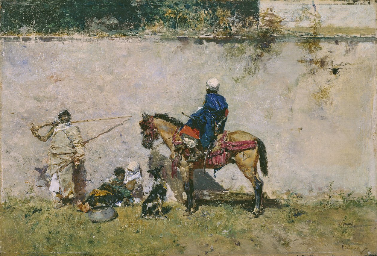 Orientalisme : une famille marocaine au bord de l