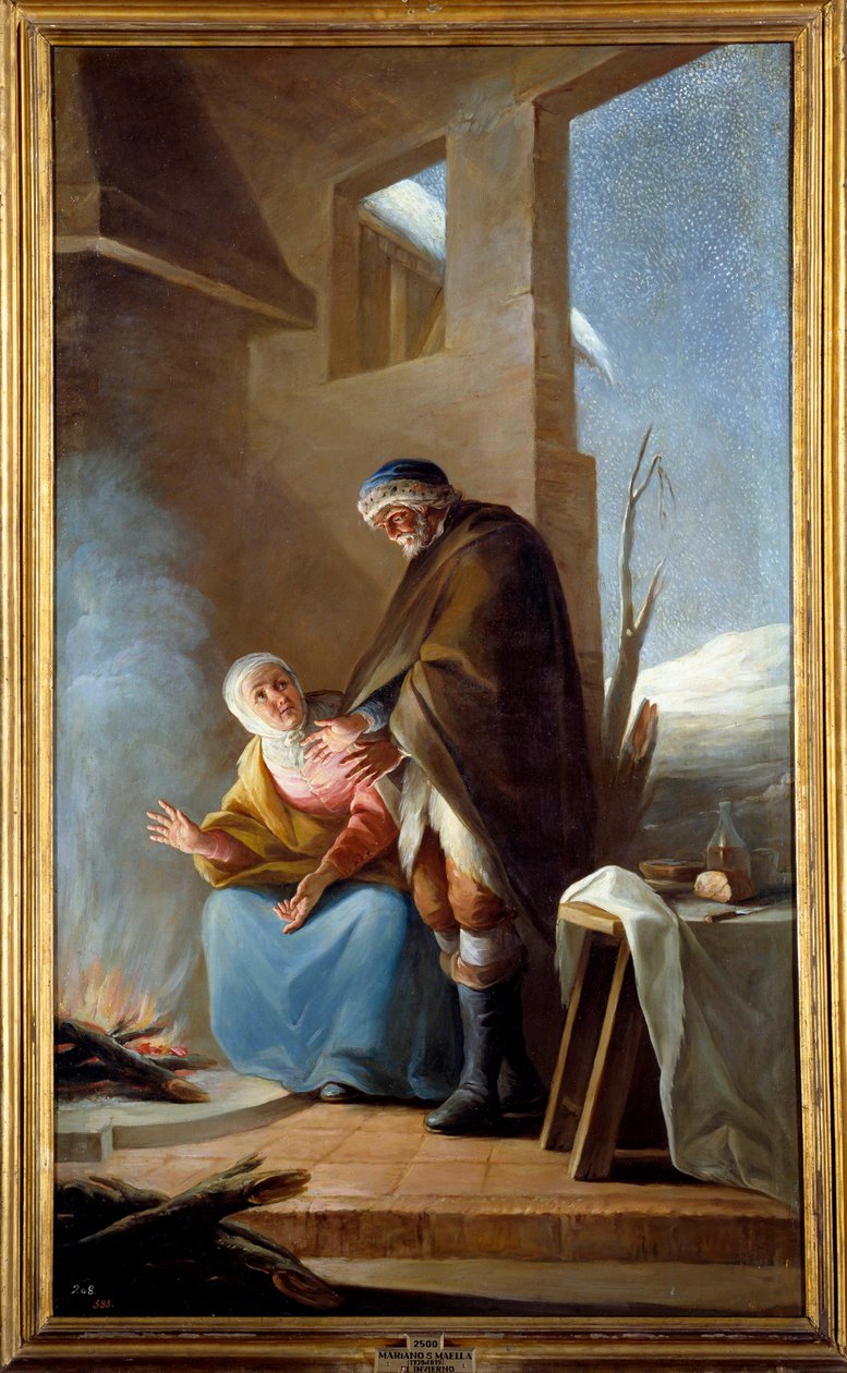 Hiver. Peinture de Mariano Maella (1739 - 1819)